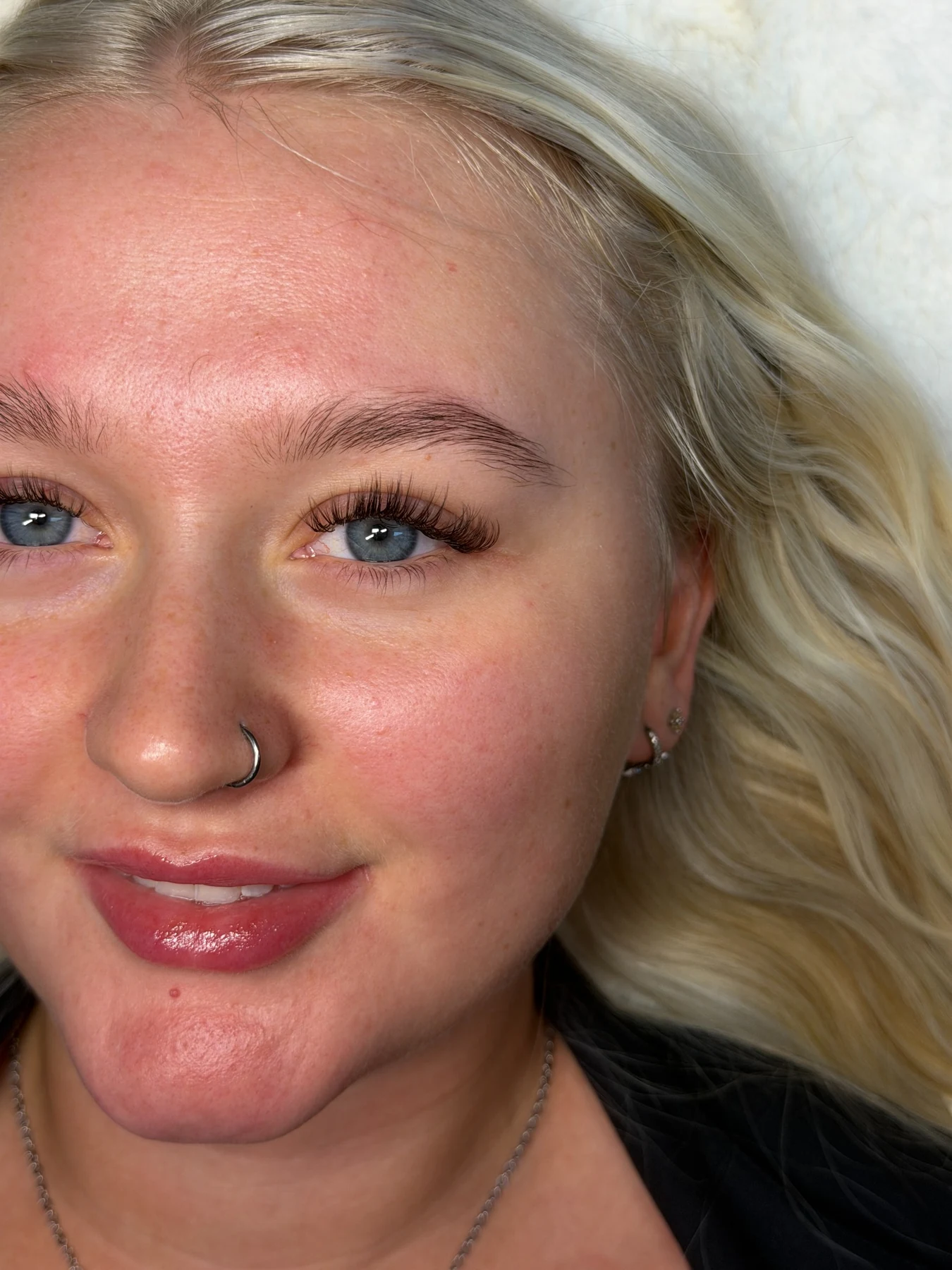 Lash result close-up